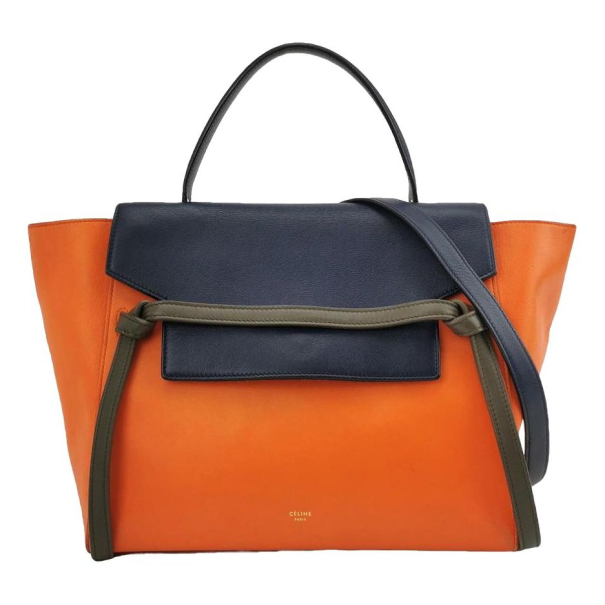 Belt leather handbag