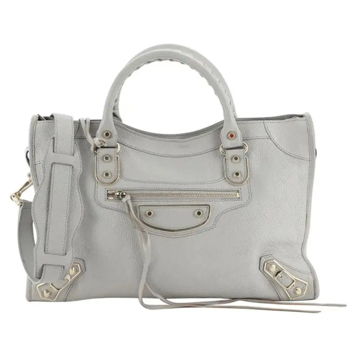Classic Metalic leather handbag