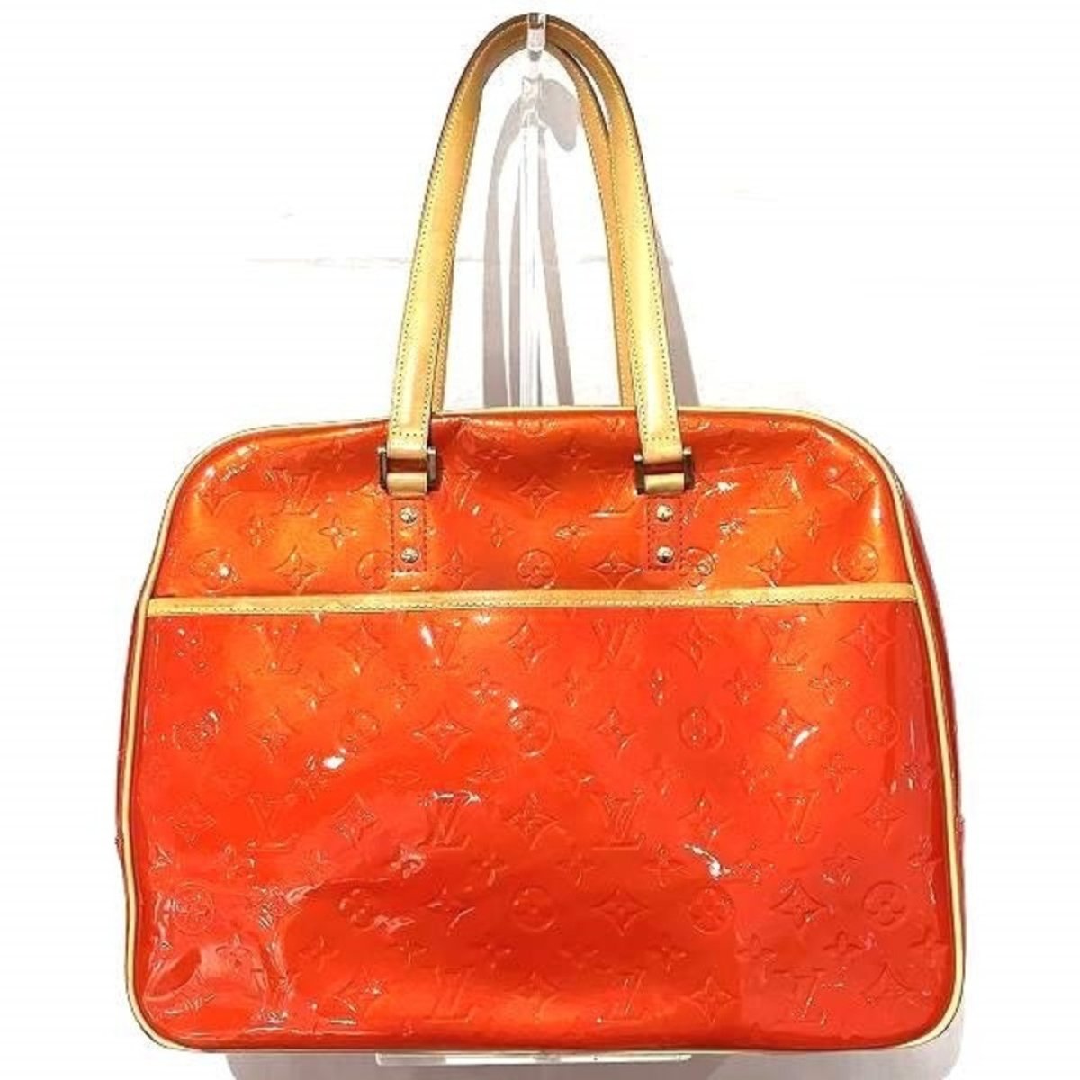 Sutton patent leather handbag