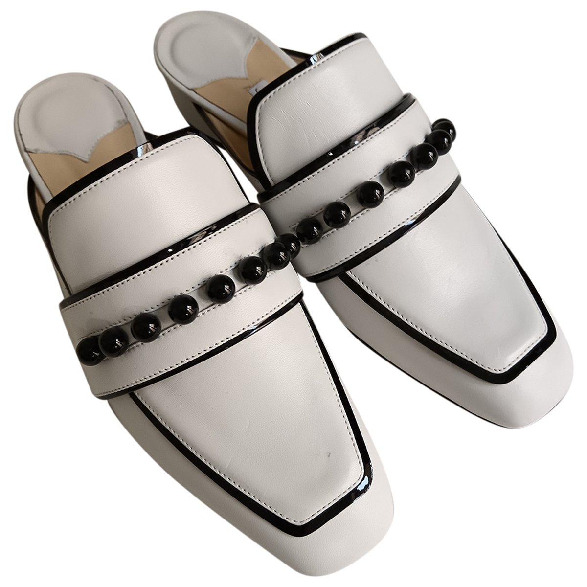 Baia leather mules