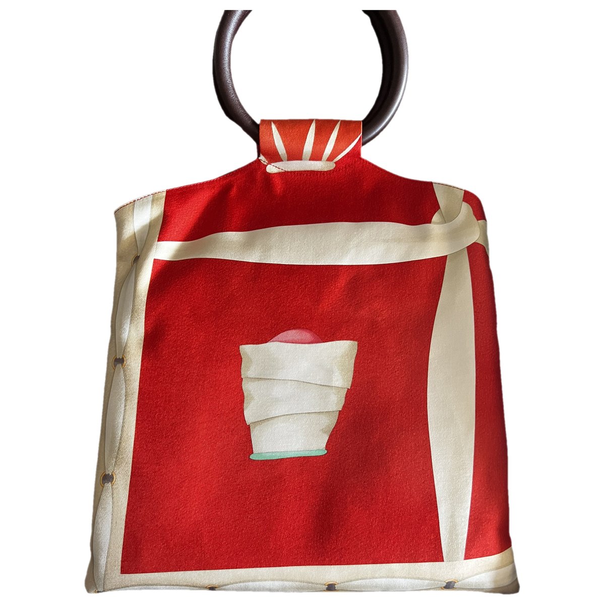 Bulgari silk handbag