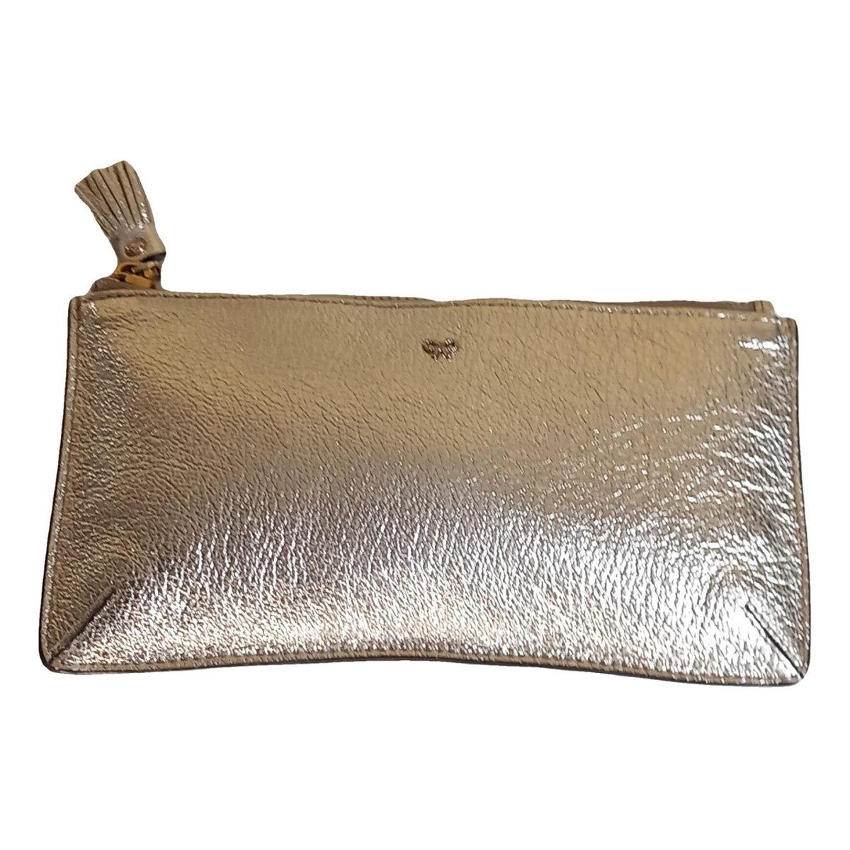 Crisp Packet leather clutch bag