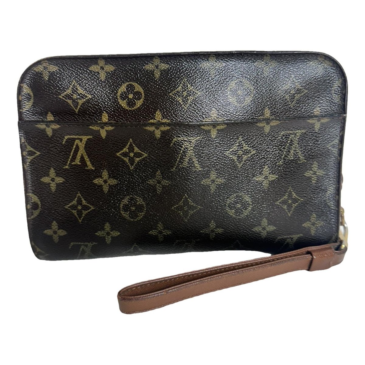 Orsay patent leather clutch bag