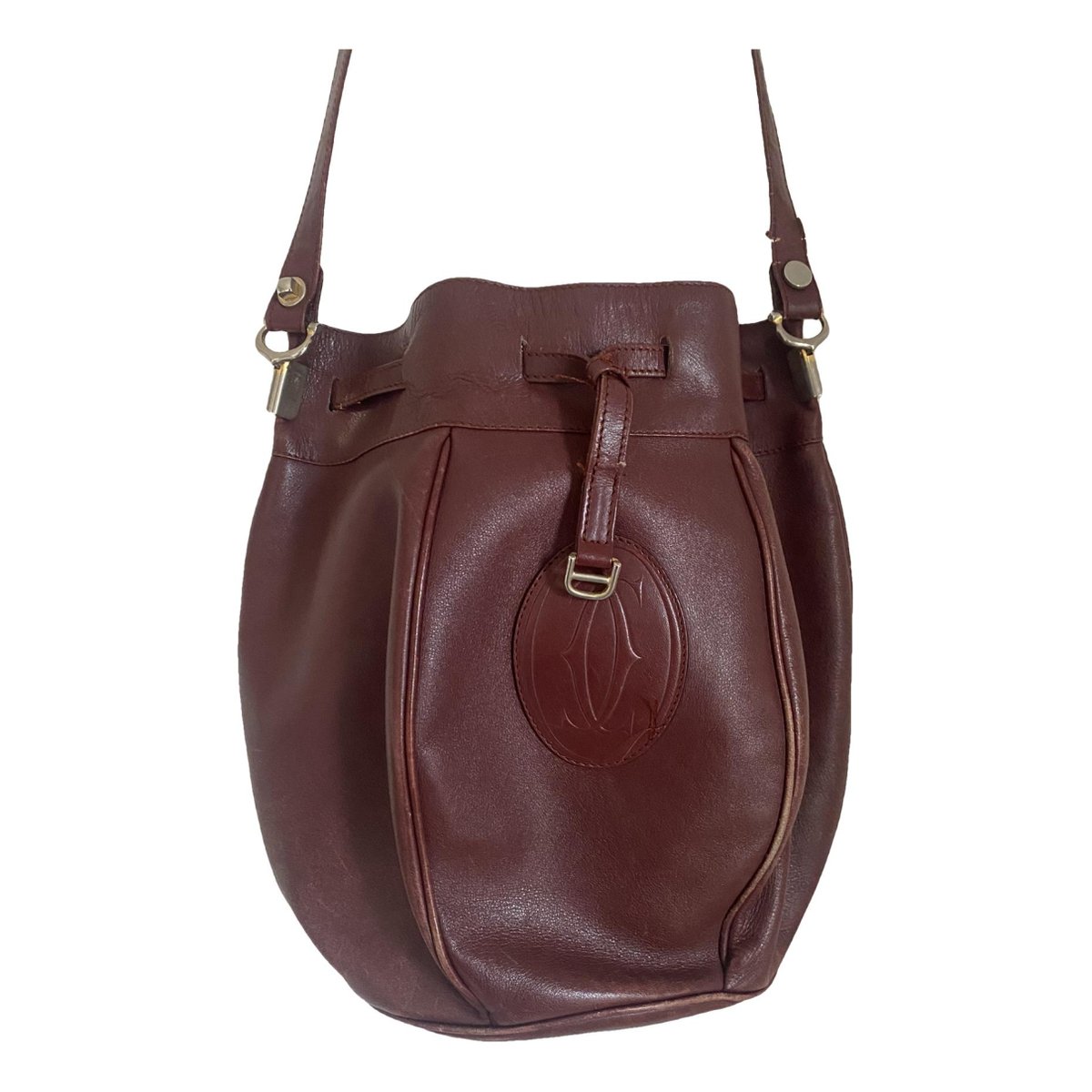 Seau leather handbag