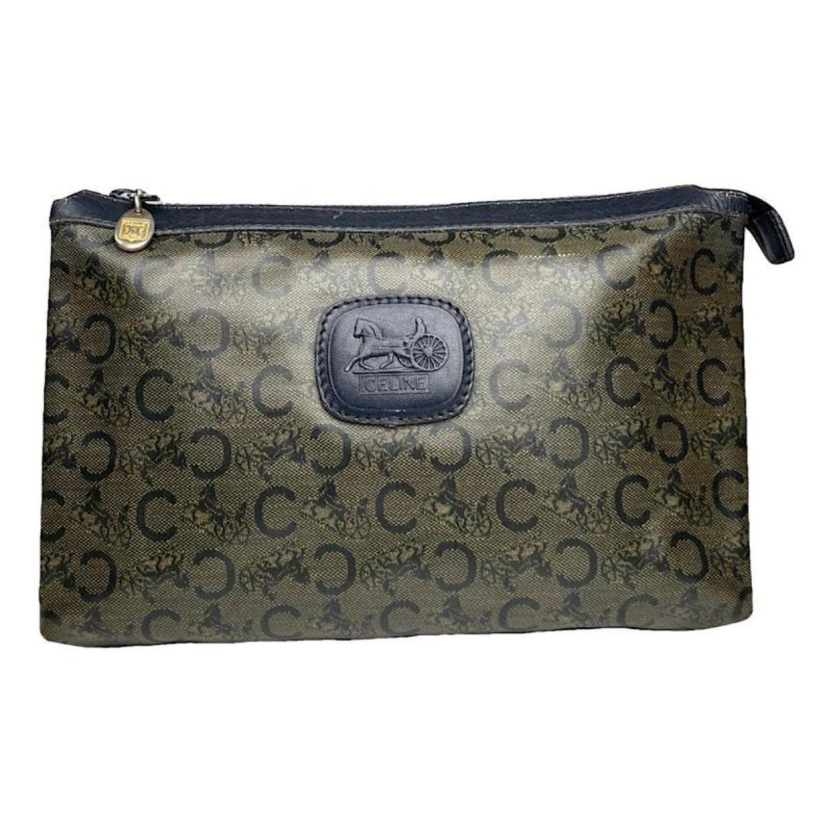 Trotteur leather clutch bag