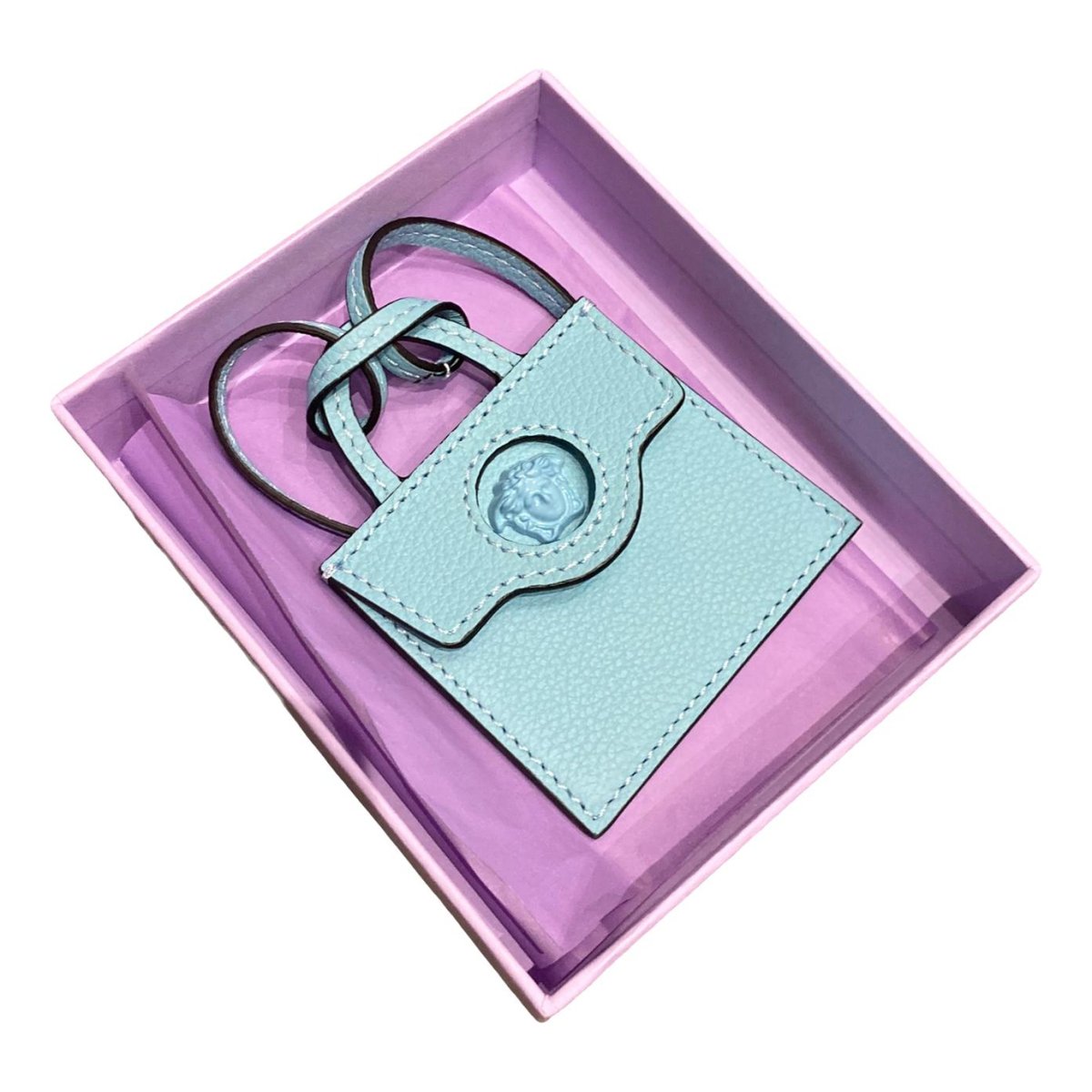 La Medusa leather key ring