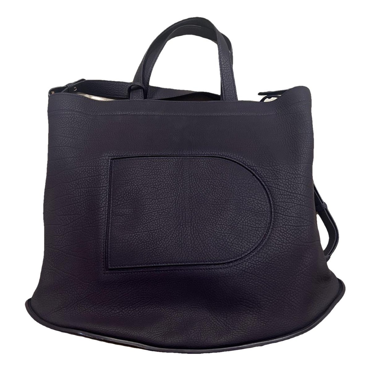Pin leather tote