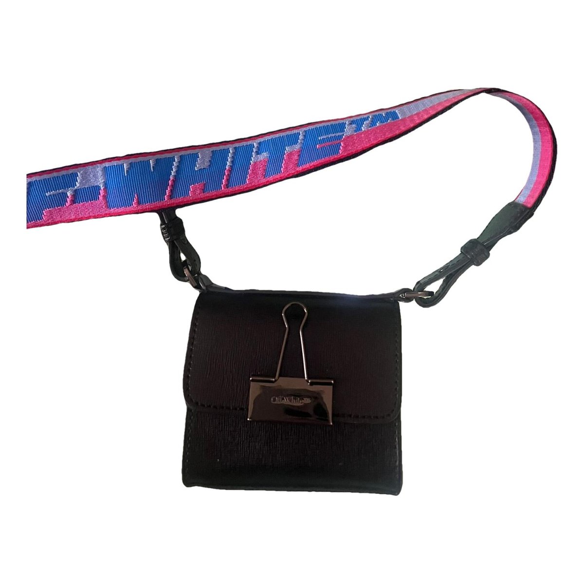 Binder leather crossbody bag