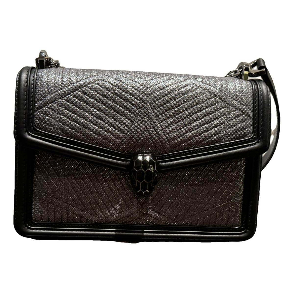 Serpenti leather handbag
