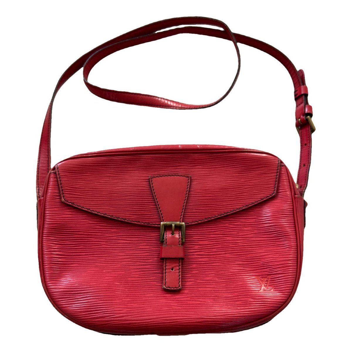 Jeune fille leather crossbody bag