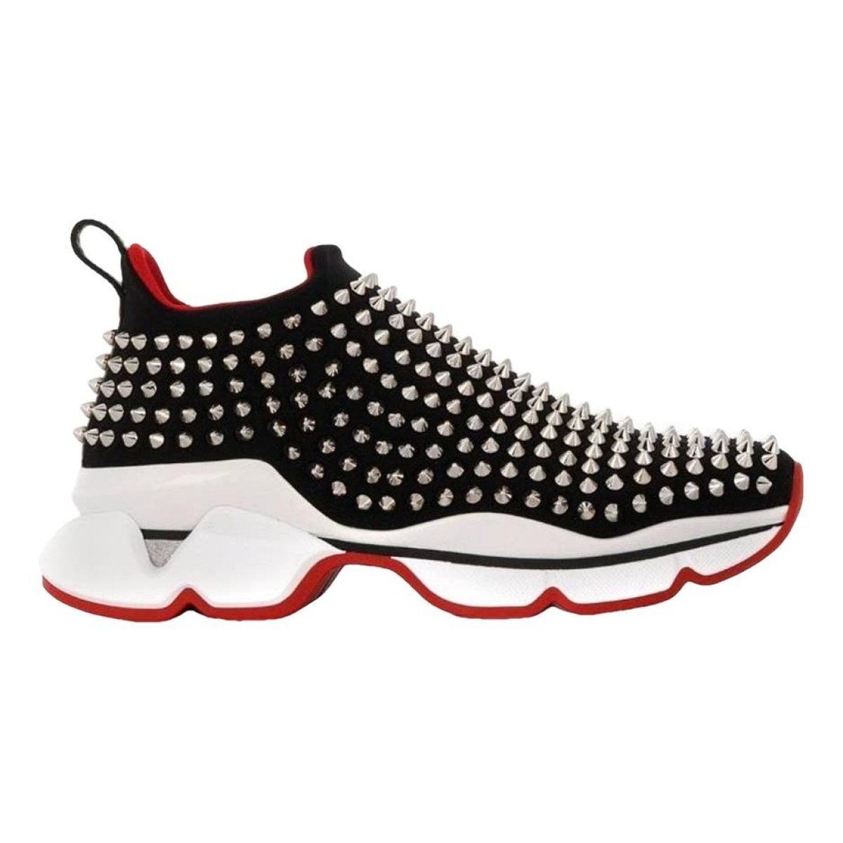 Spike Sock leather trainers