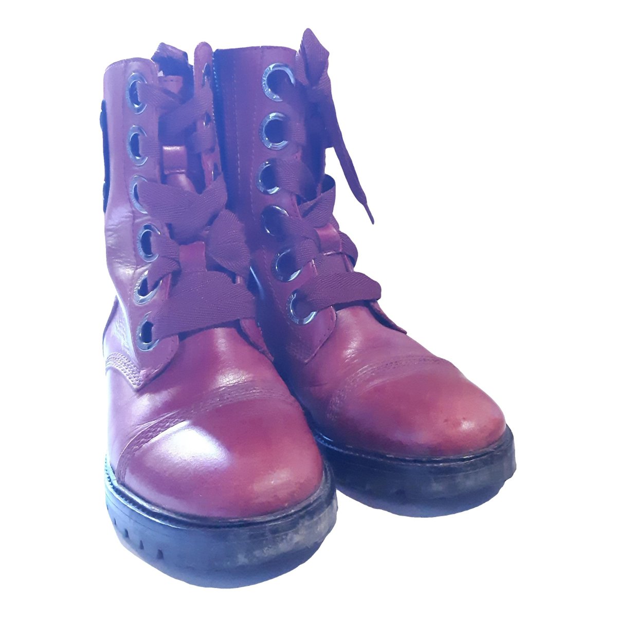 Joe leather biker boots