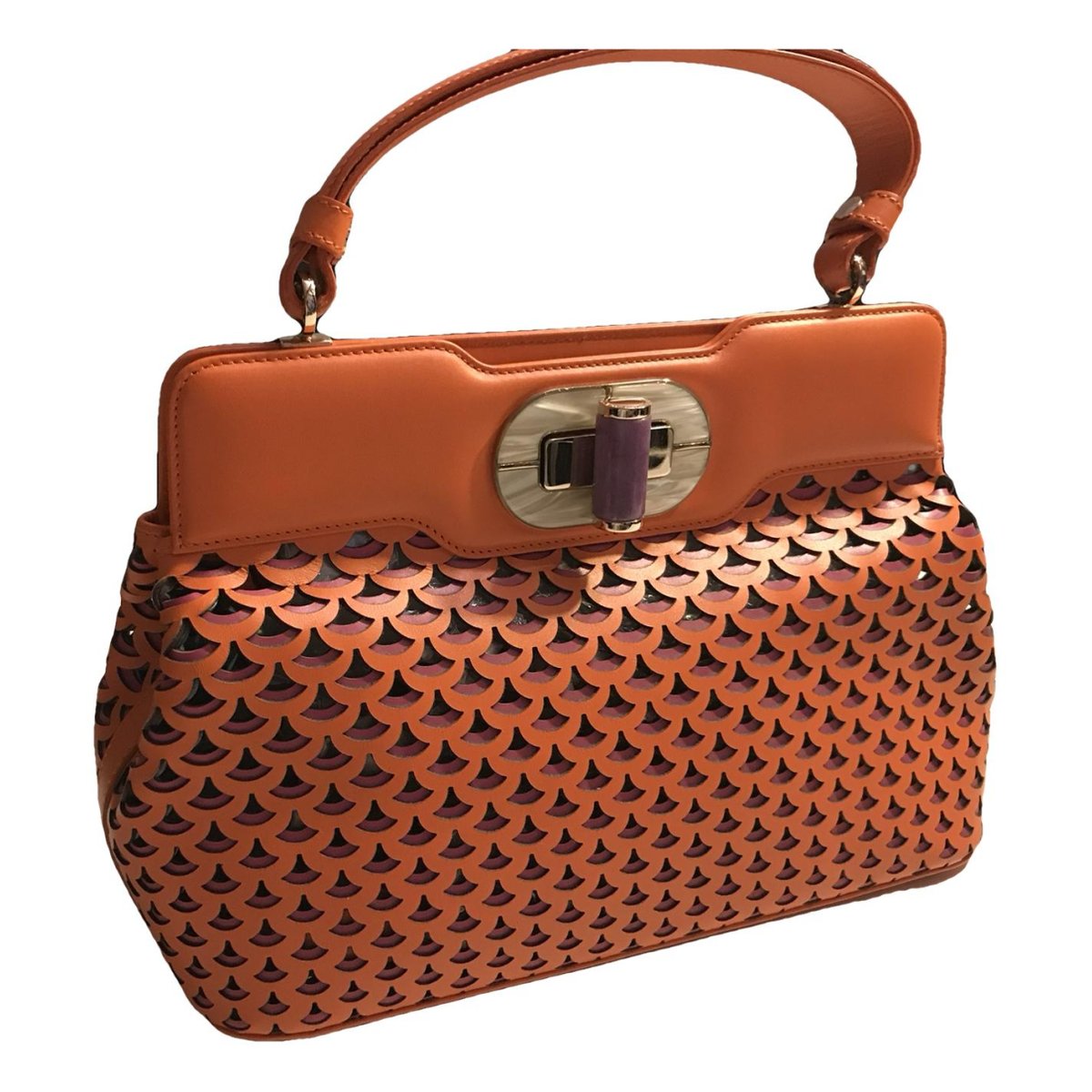Isabella Rossellini leather handbag