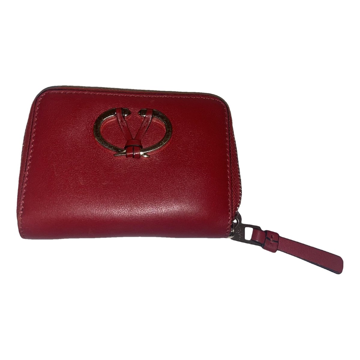 Rockstud leather wallet
