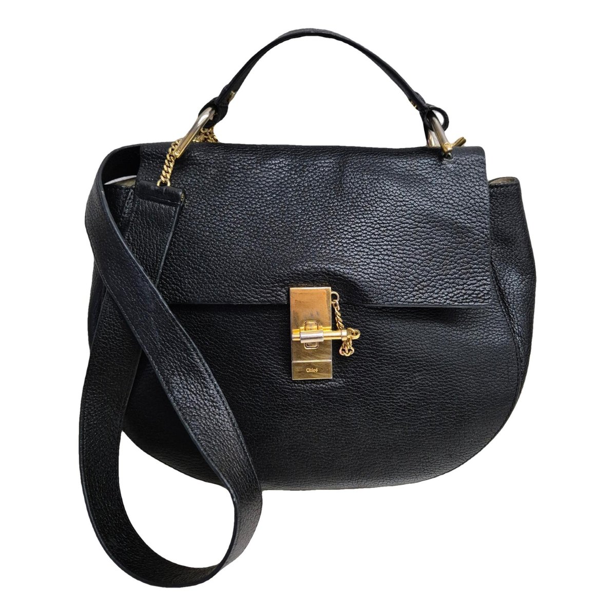Drew leather crossbody bag