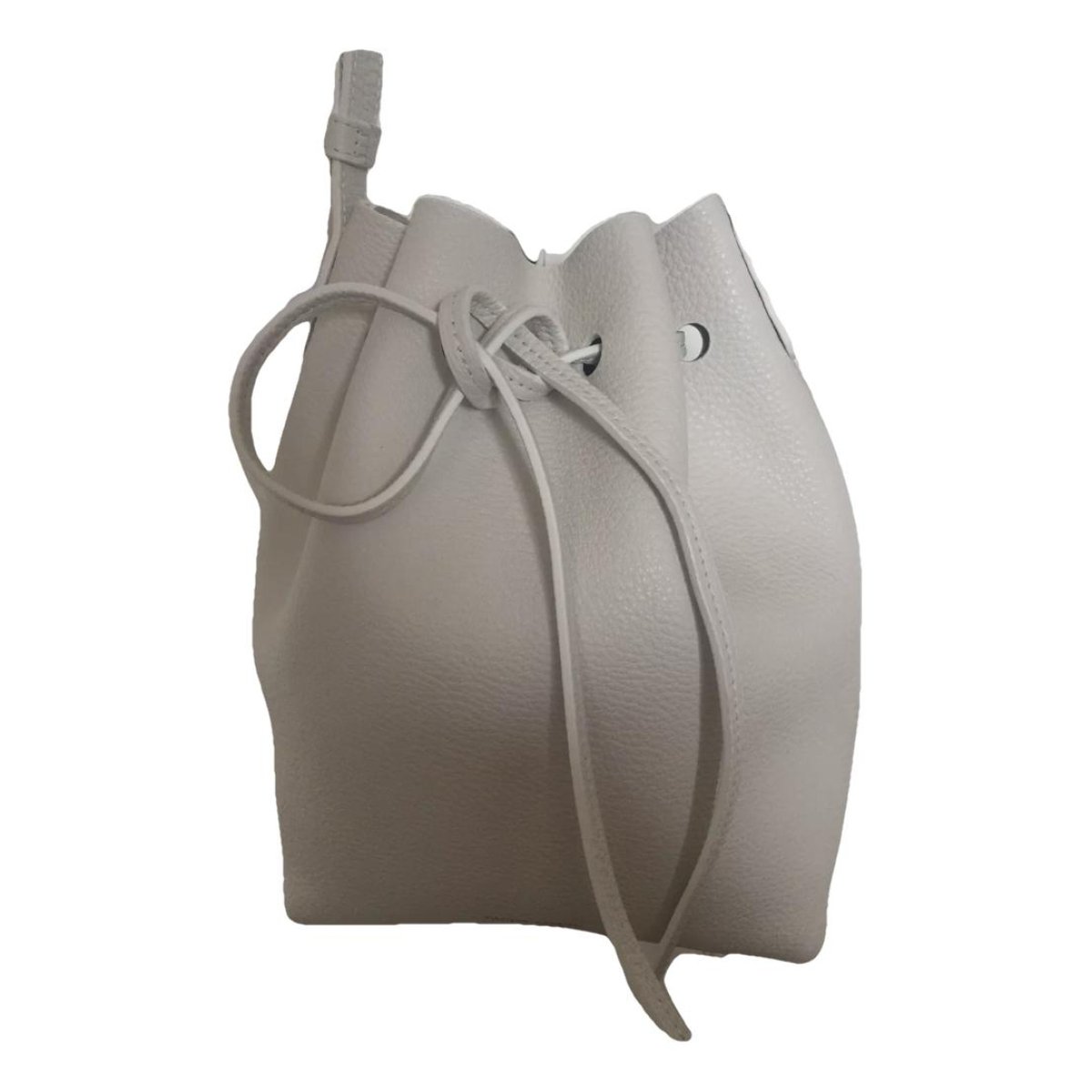 Bucket leather handbag