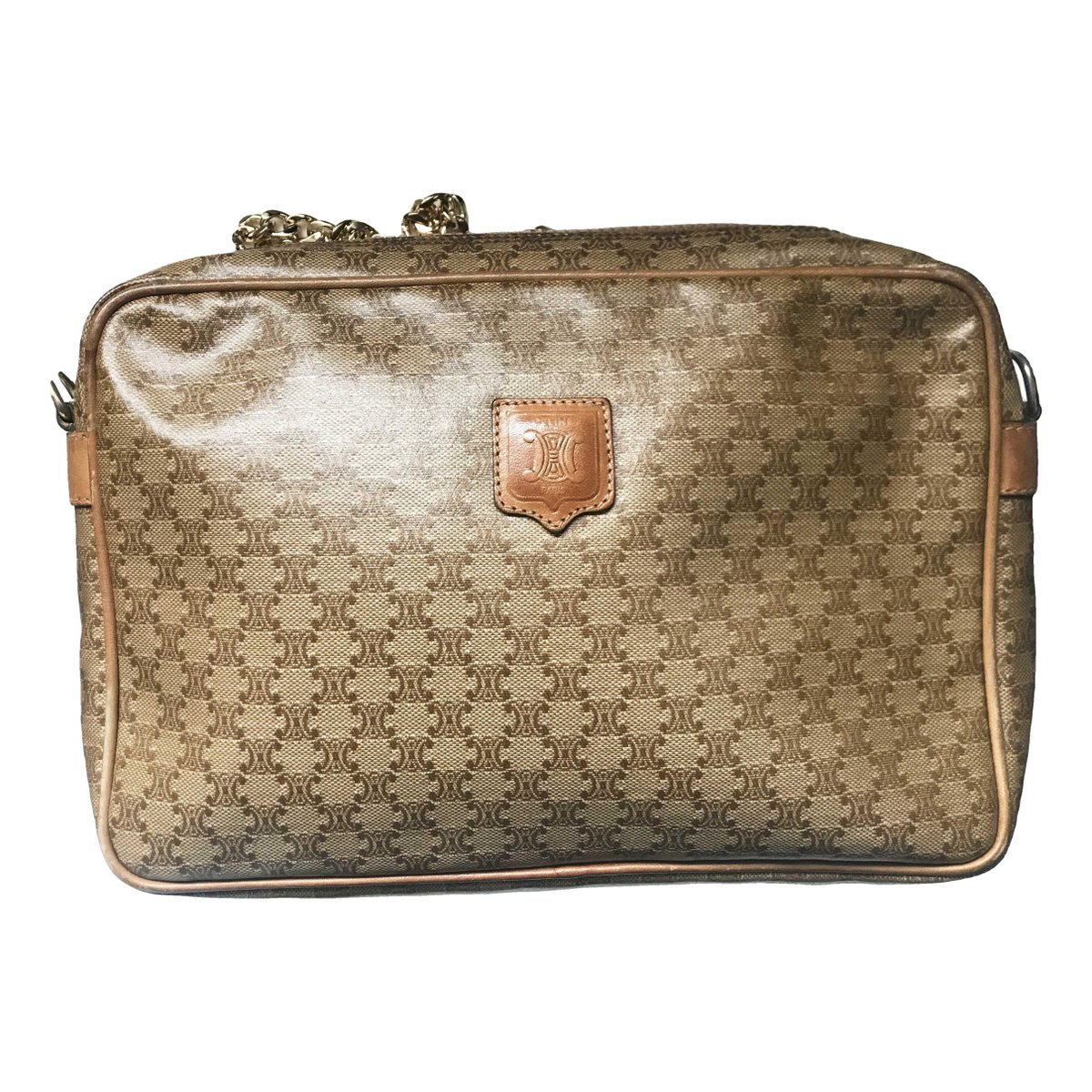 Triomphe Vintage leather crossbody bag