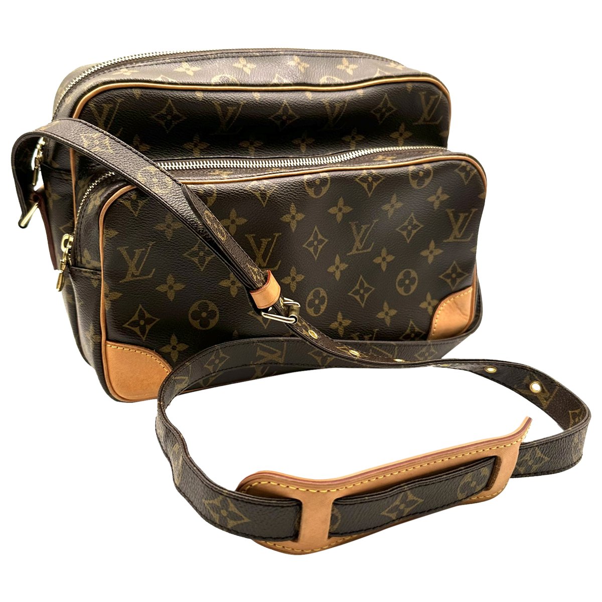 Reporter cloth crossbody bag