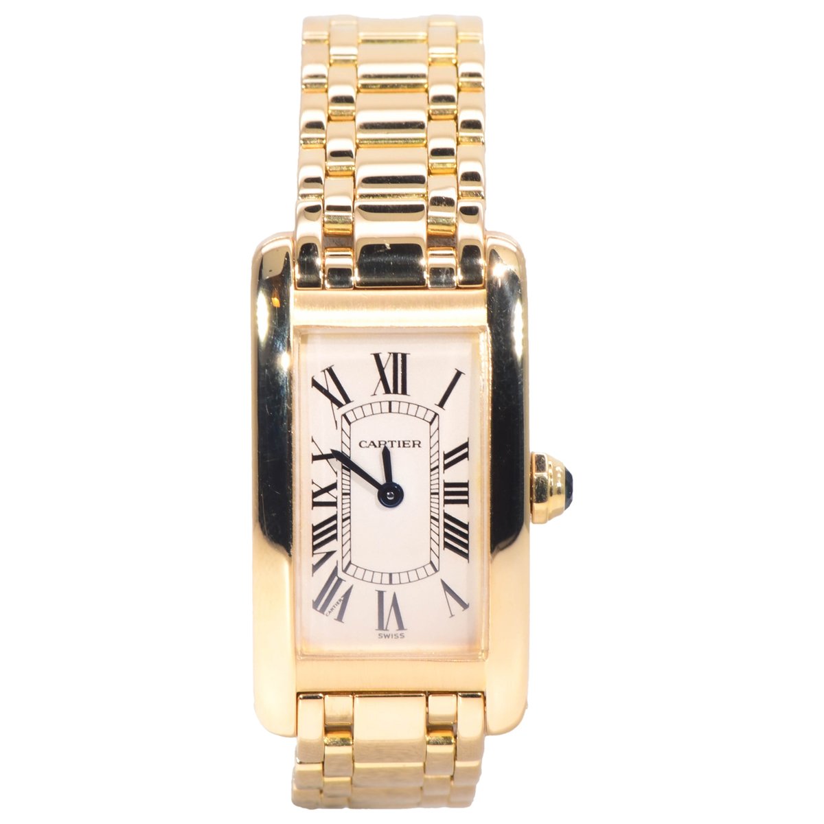 Tank Américaine yellow gold watch