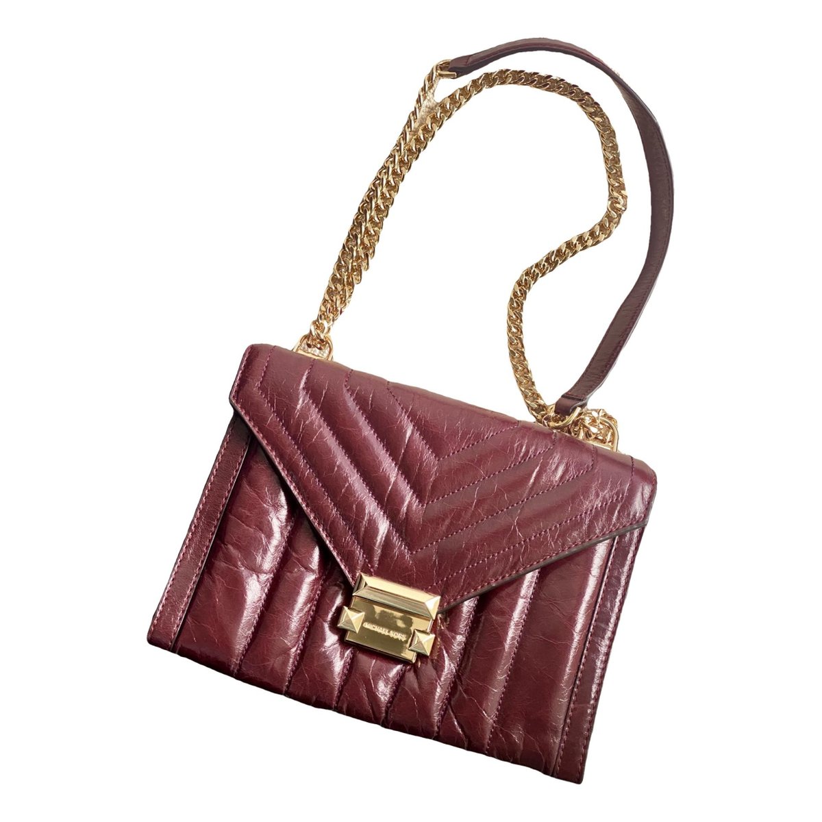 Whitney patent leather handbag