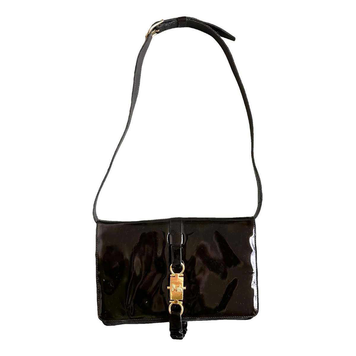 Trio patent leather crossbody bag