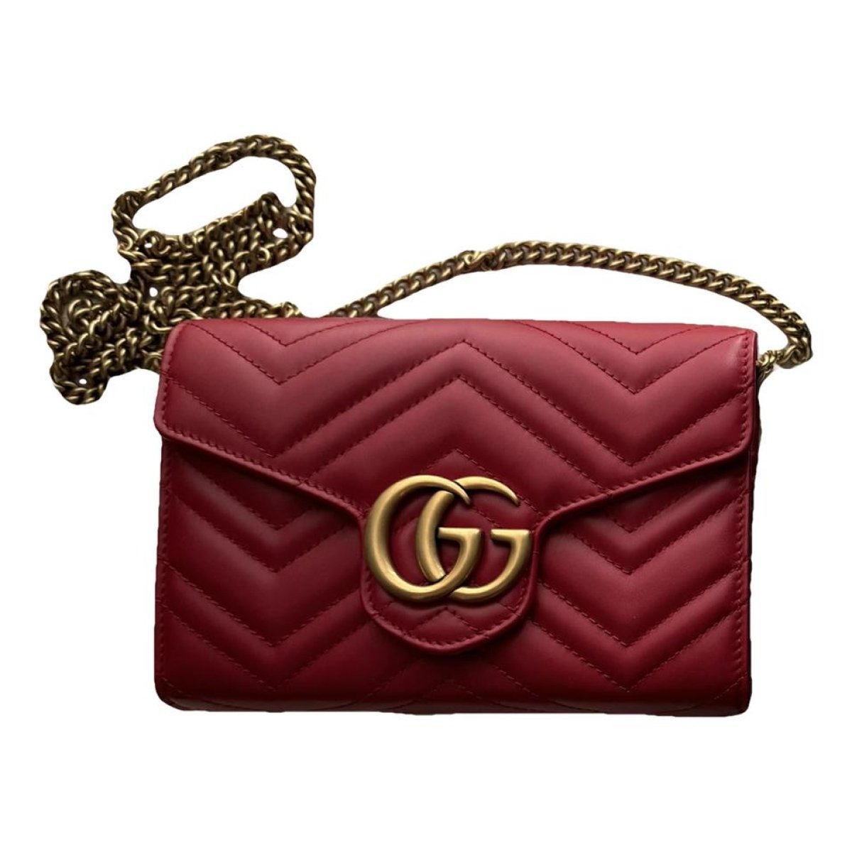 GG Marmont Chain leather crossbody bag