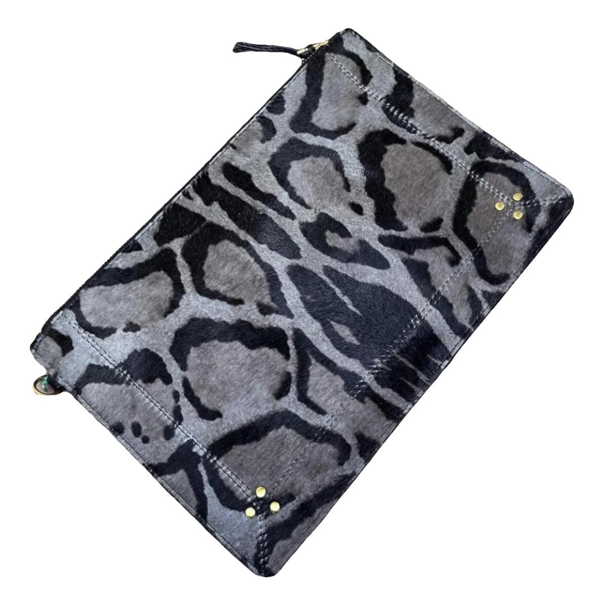 Popoche leather clutch bag