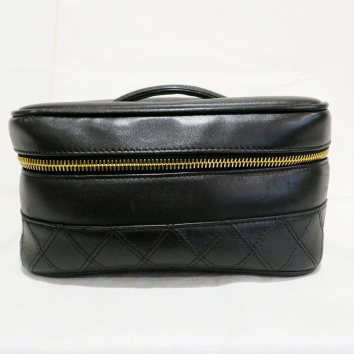 Vanity leather handbag