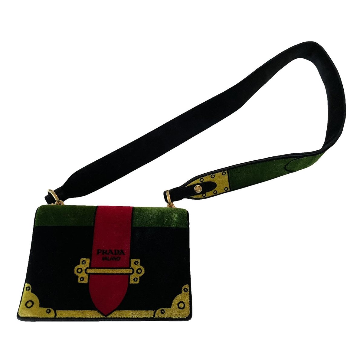 Cahier velvet handbag