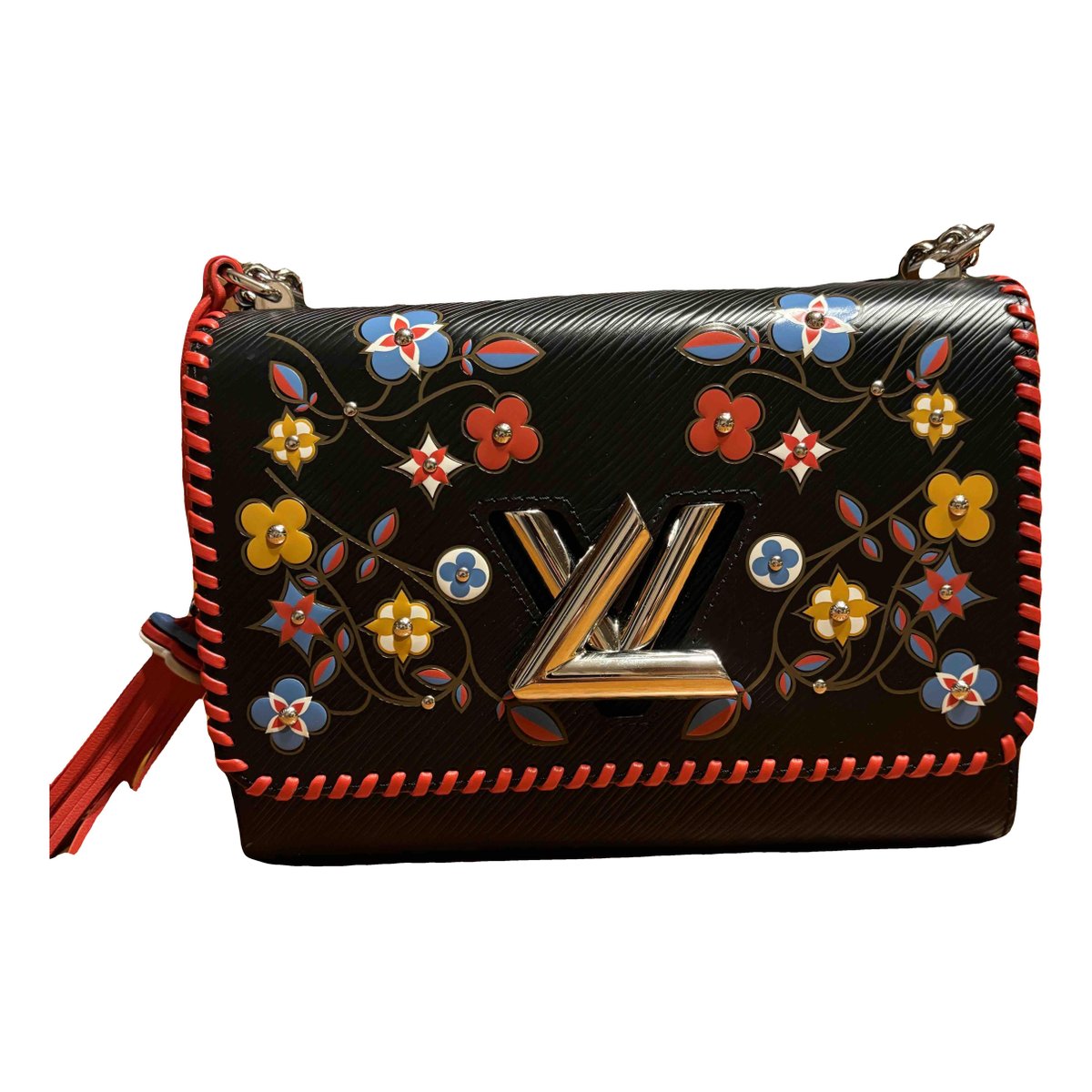 Twist leather handbag