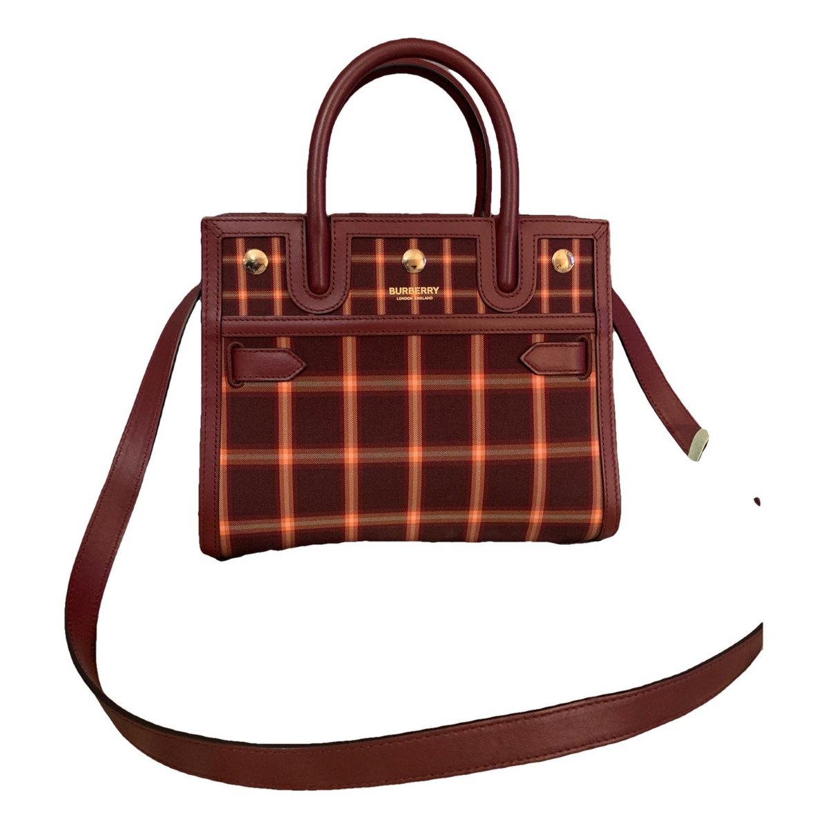 TB leather crossbody bag