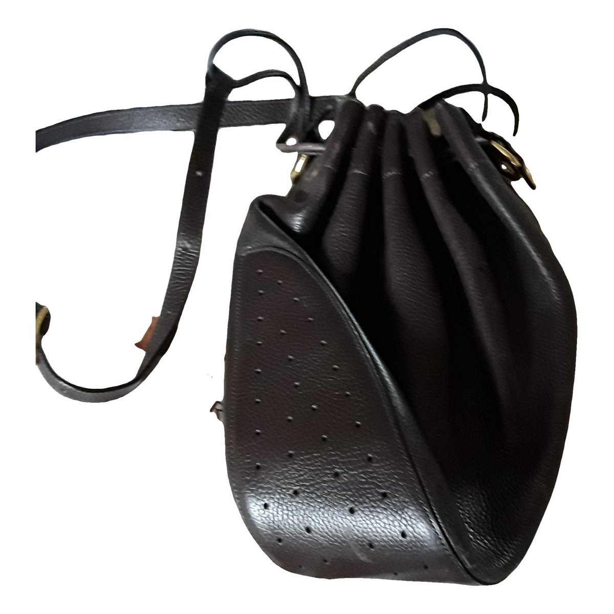 Pin leather handbag