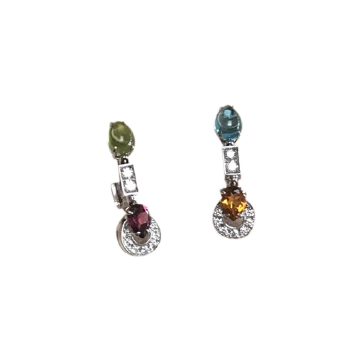 Allegra white gold earrings