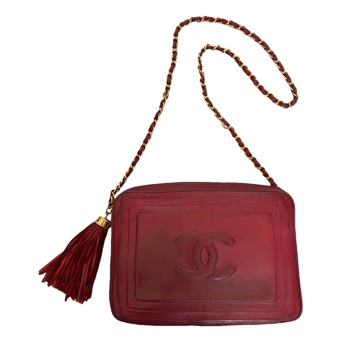 Camera leather handbag