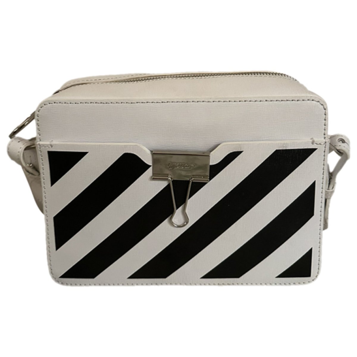 Binder leather crossbody bag