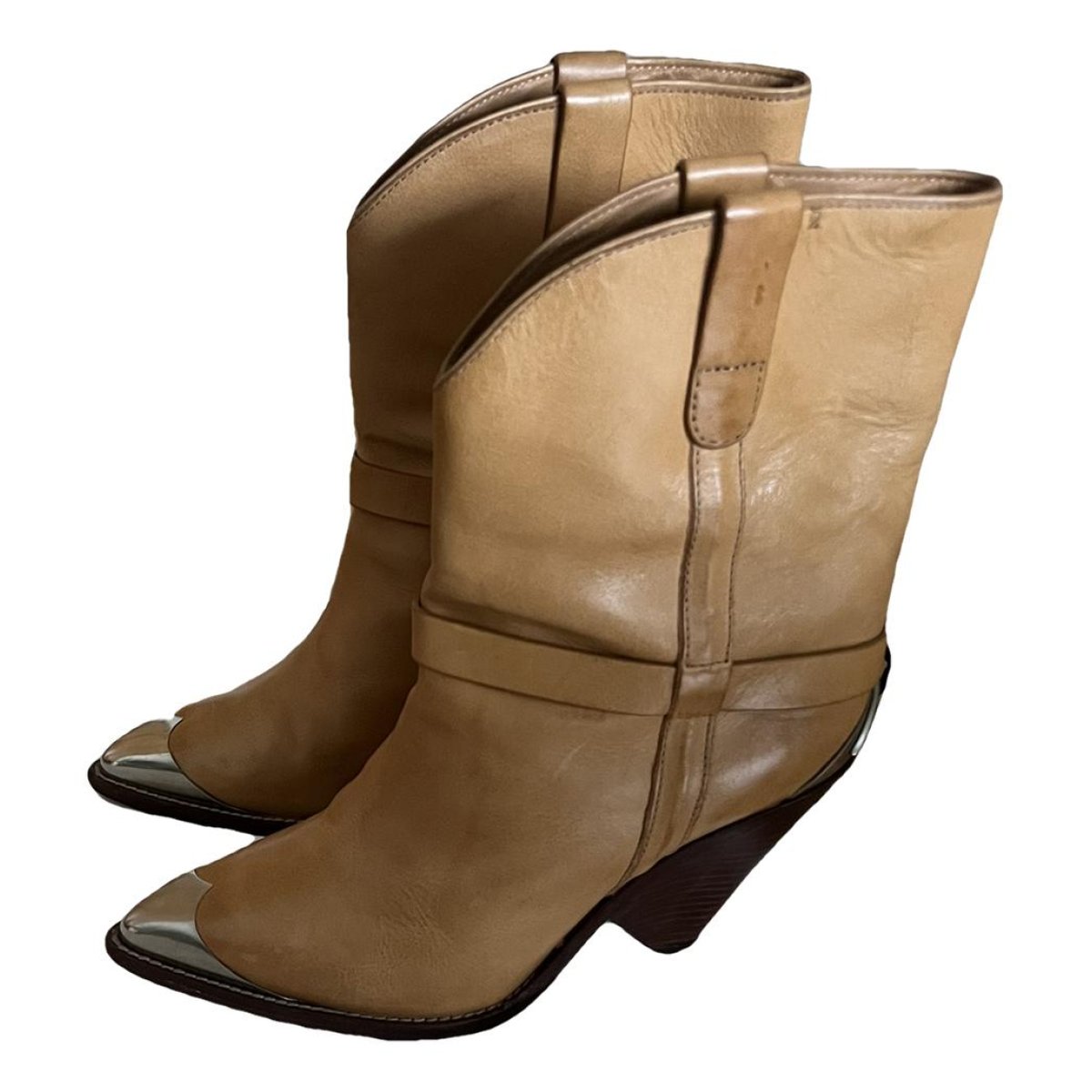 Lamsy leather cowboy boots
