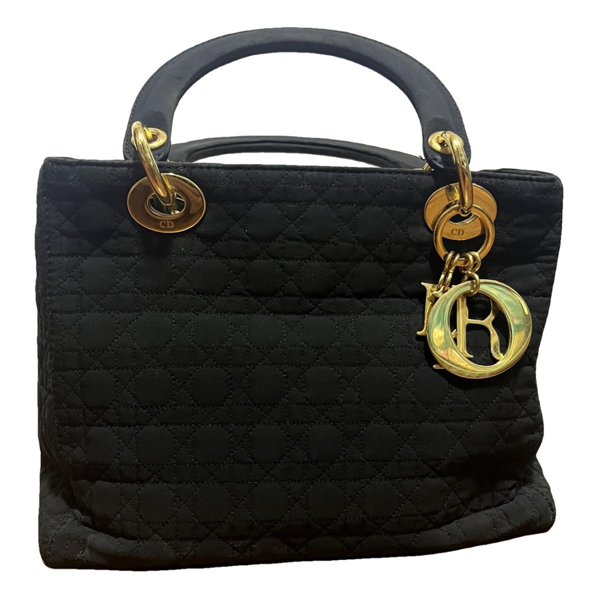 Lady Dior cloth handbag