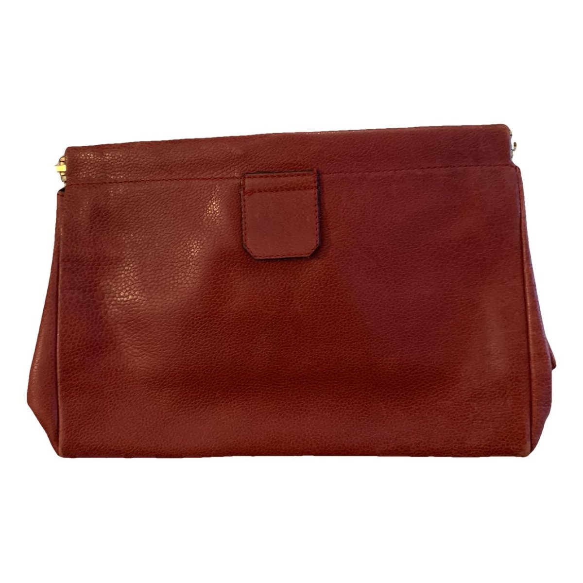 Leather clutch bag