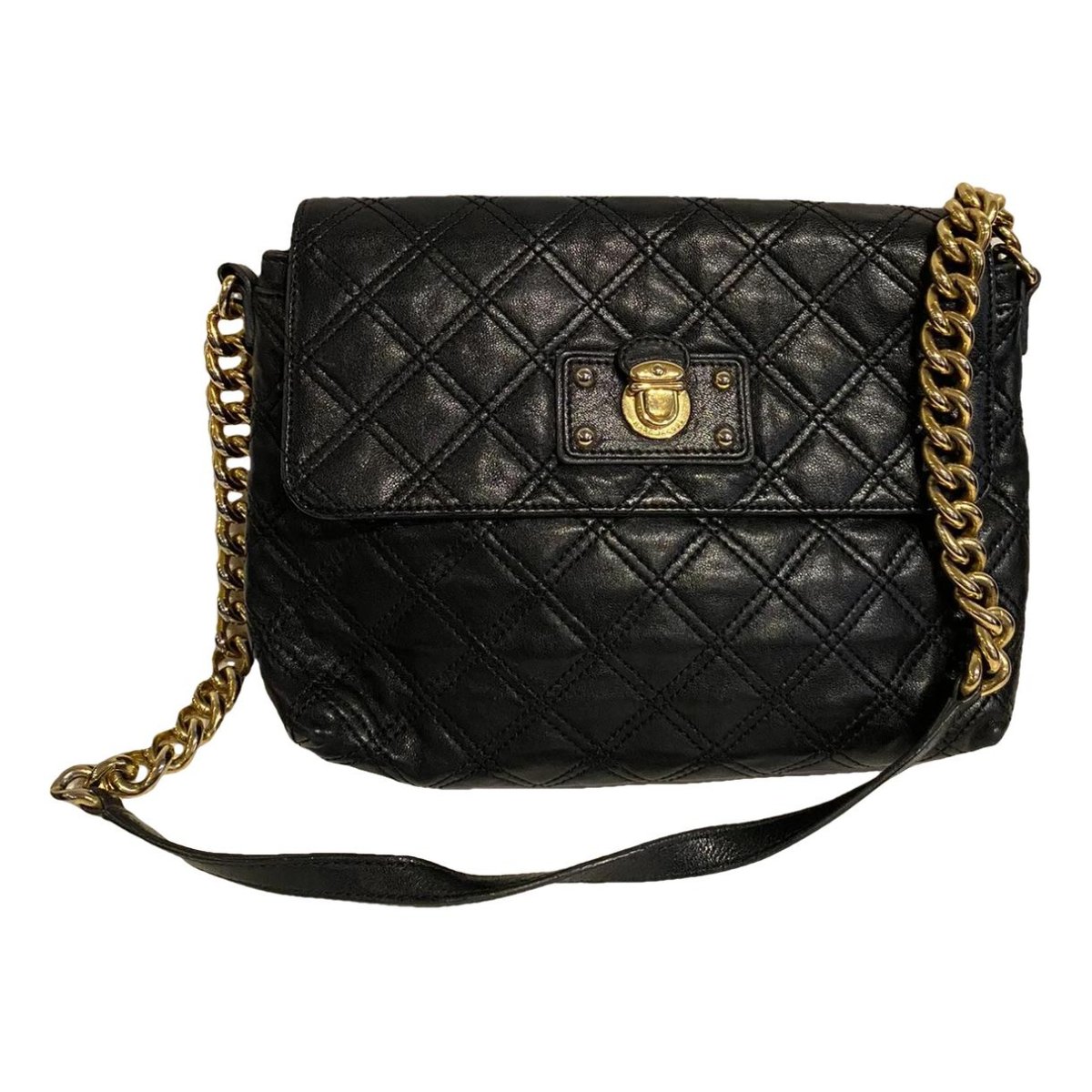 Single leather handbag