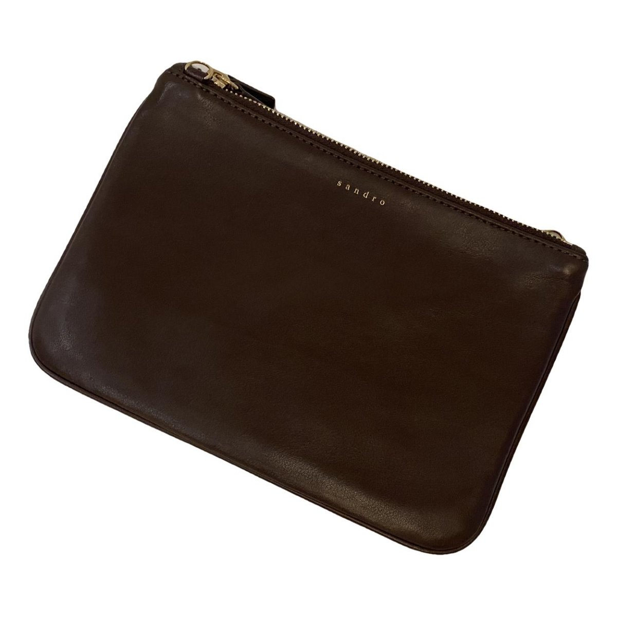 Addict leather clutch bag