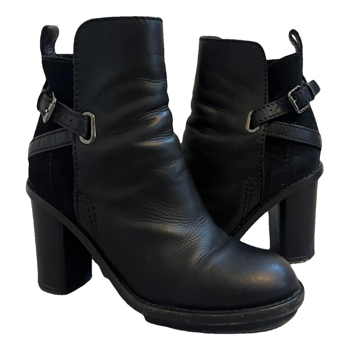 Cypress leather buckled boots