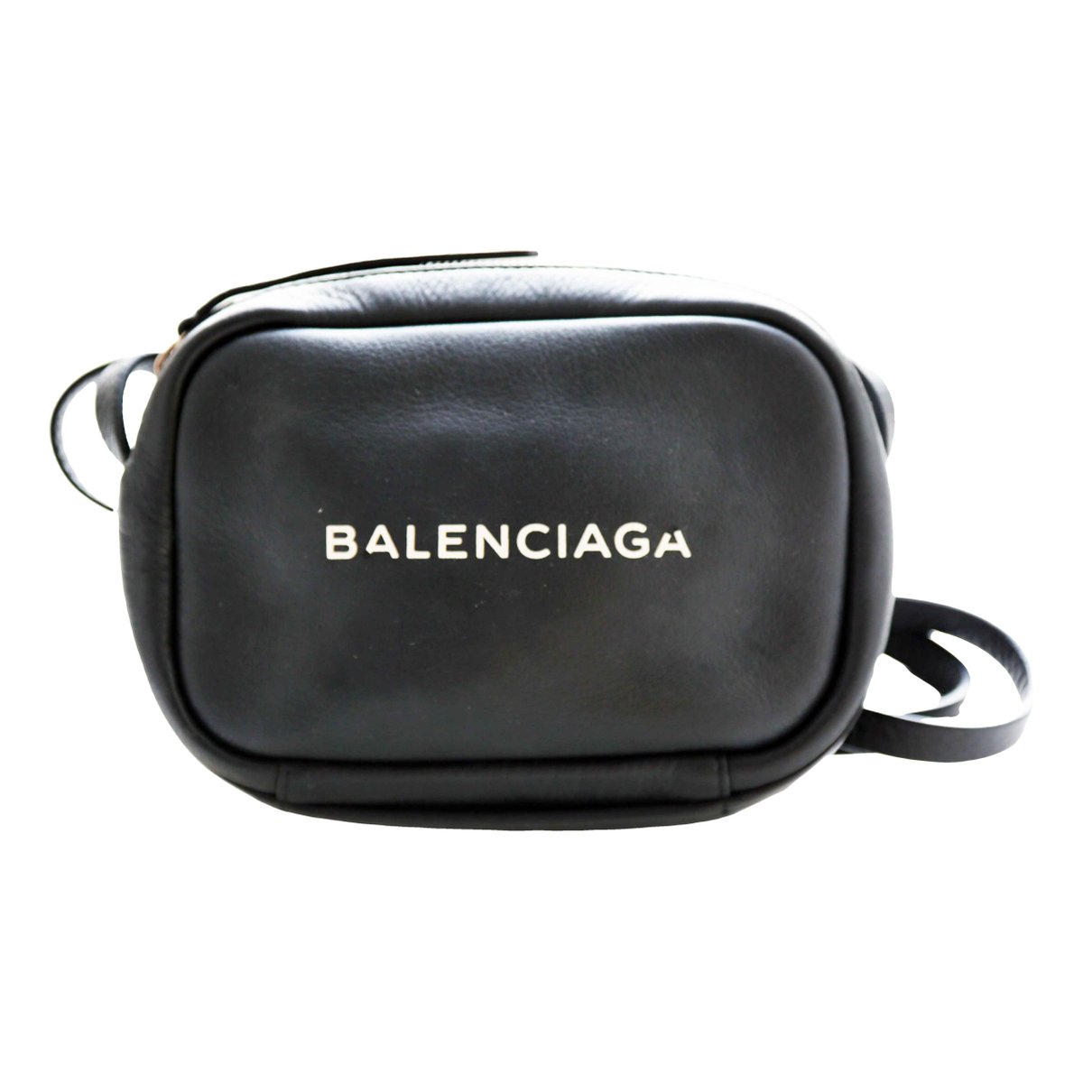 Camera leather crossbody bag