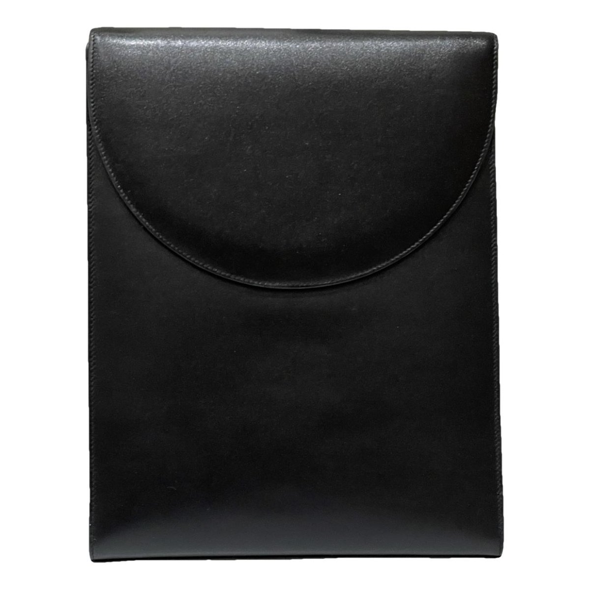 Leather clutch bag