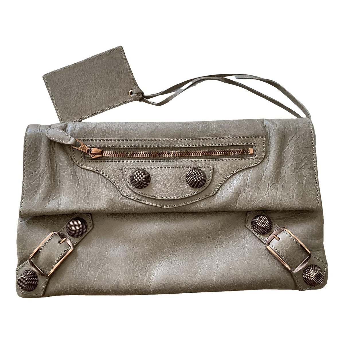 Envelop leather clutch bag
