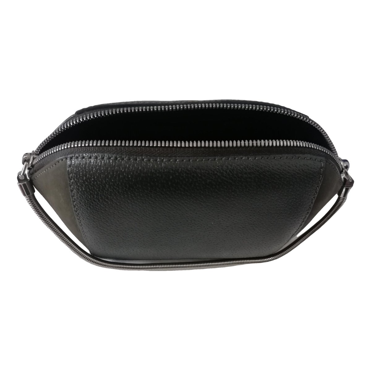 Leather clutch bag