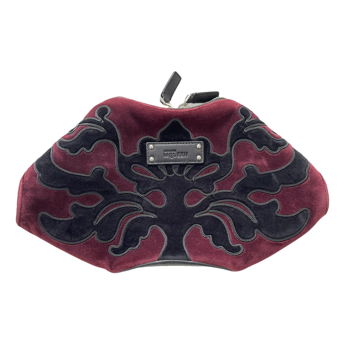Manta velvet clutch bag