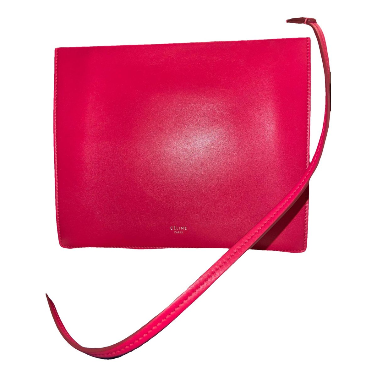 Clasp leather crossbody bag