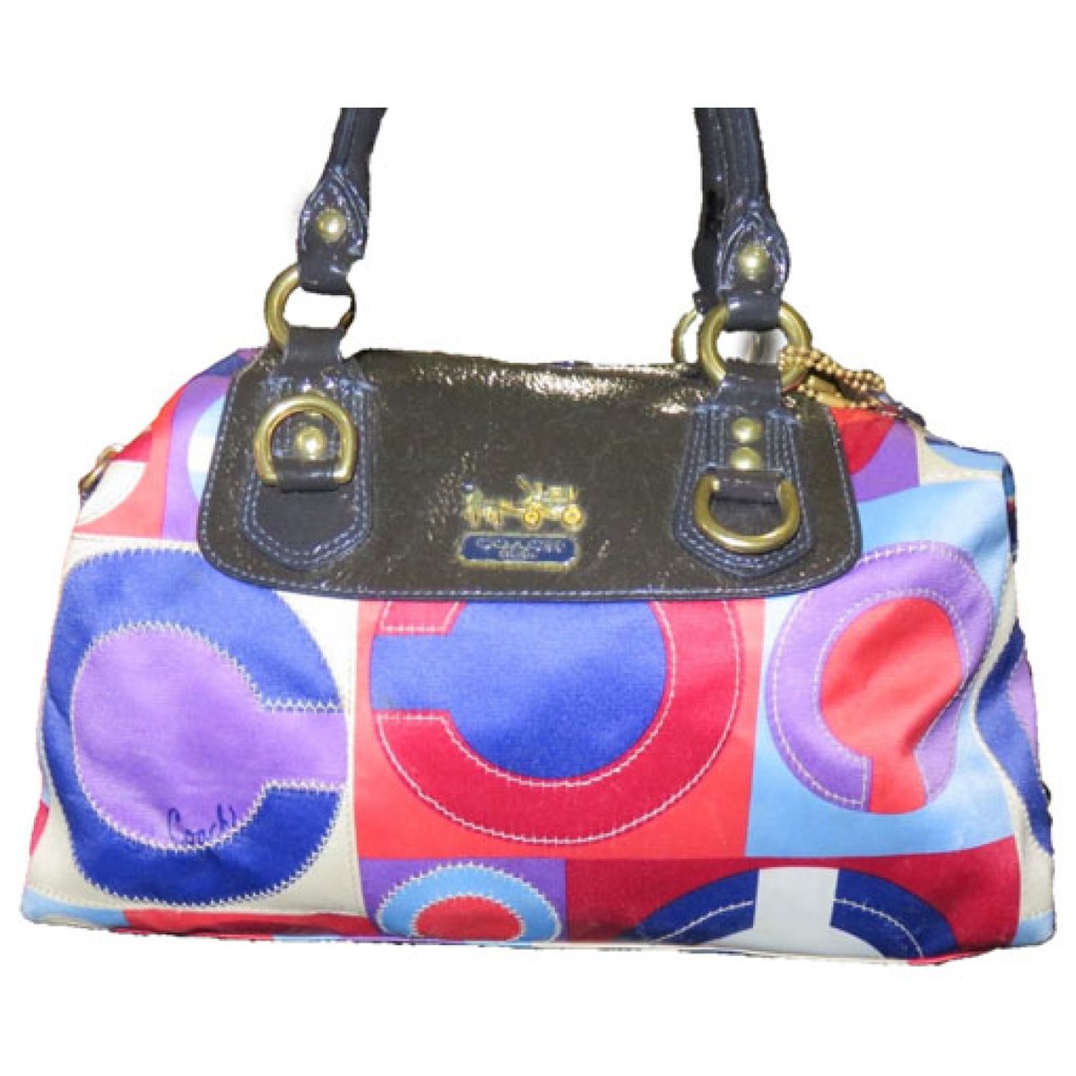 Madison patent leather satchel