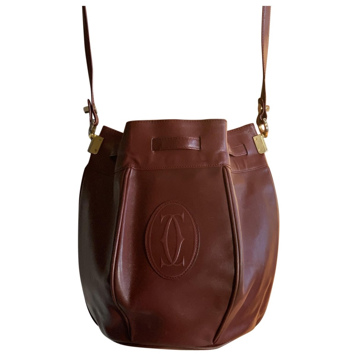 Seau leather crossbody bag