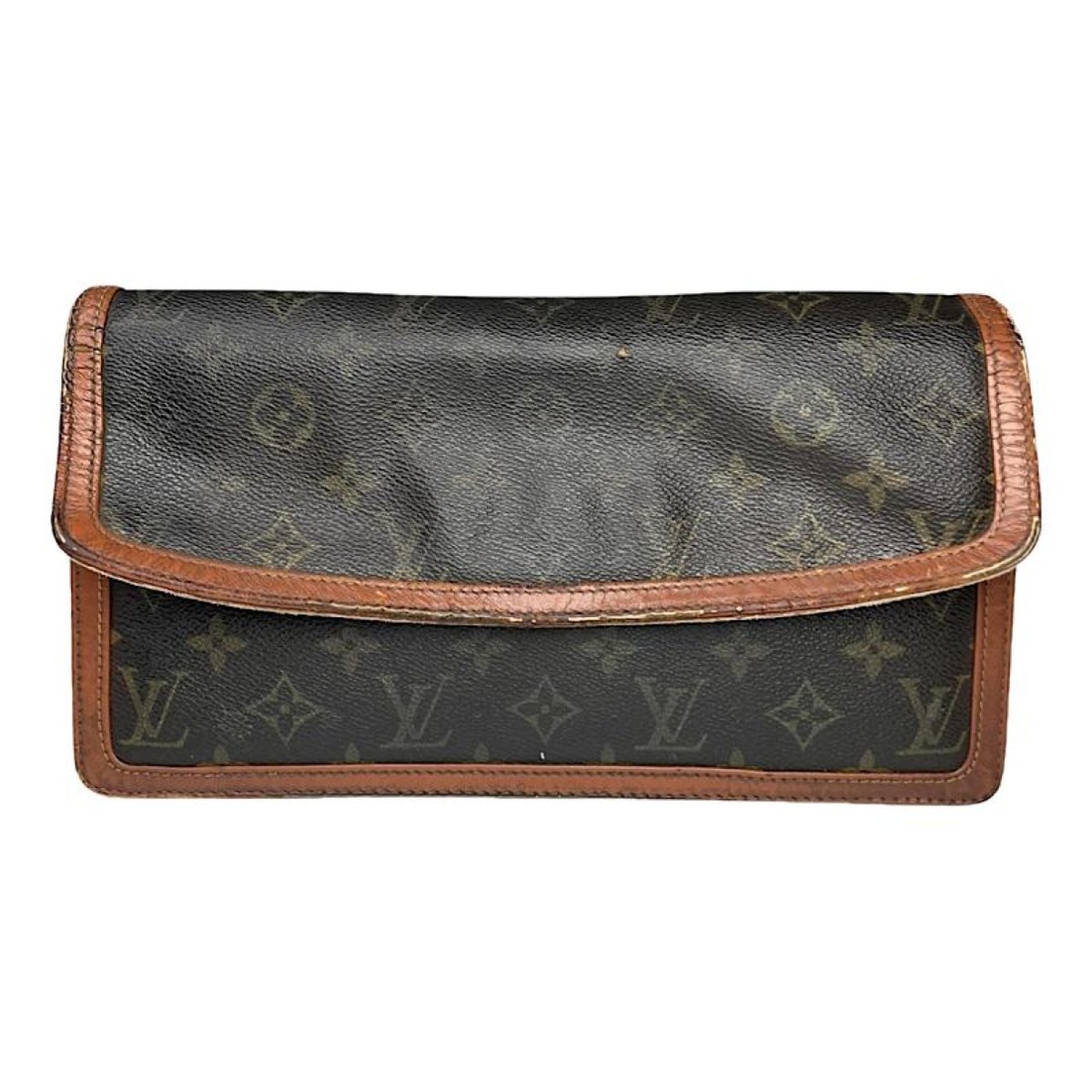 Neverfull leather clutch bag